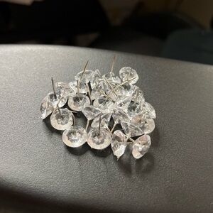Clear Acrylic Upholstery Tacks - Decorative Thumbtacks